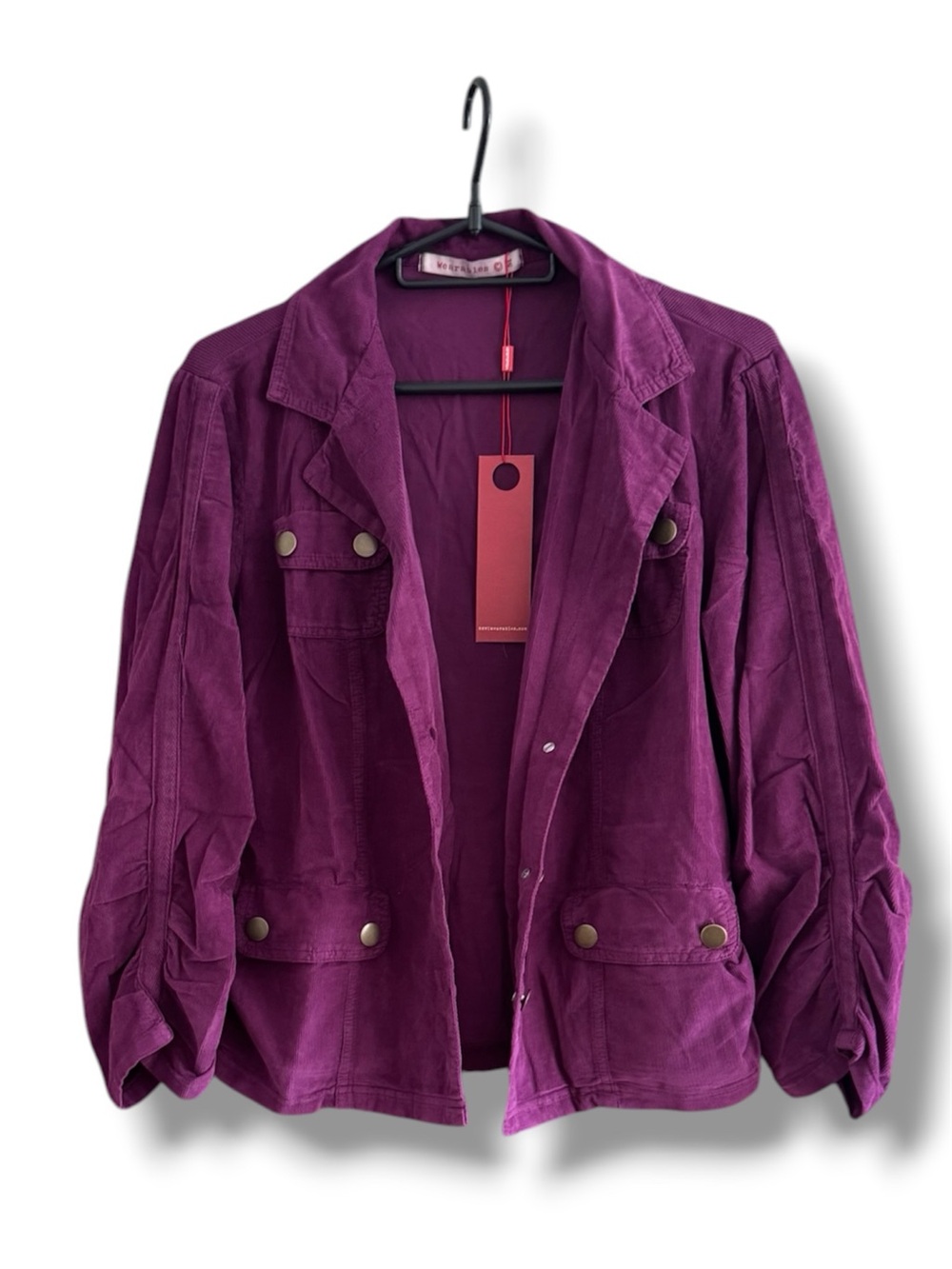 XCVI Corduroy Utility Jacket - Purple